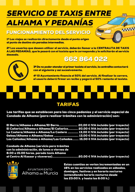 Radio Taxi Alhama De Murcia Número de Teléfono 1 Radio Taxi Alhama De Murcia Número de Teléfono